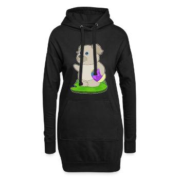 Dog Easter Easter Egg - Hoodie Dress - black - Front