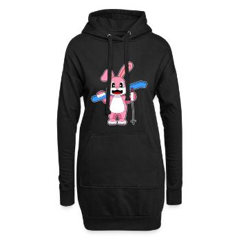 Ski Lapin Sports d’hiver - Sweat-shirt à capuche long Femme - noir - Devant