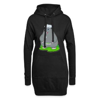 Cuisson à la poêle à mole - Sweat-shirt à capuche long Femme - noir - Devant