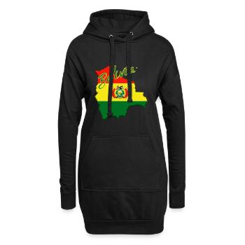 Bolivian pride, Bolivian flag - Hoodie Dress - black - Front