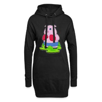 Pig Boxer Gants de boxe Boxe - Sweat-shirt à capuche long Femme - noir - Devant