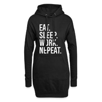 Manger Dormir Travail Nepeat - Sweat-shirt à capuche long Femme - noir - Devant