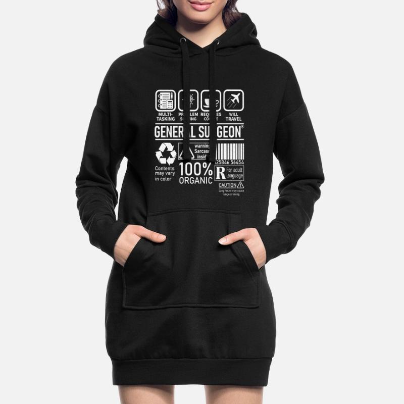 General Surgeon multi tasking problem solving Hoodie-Kleid