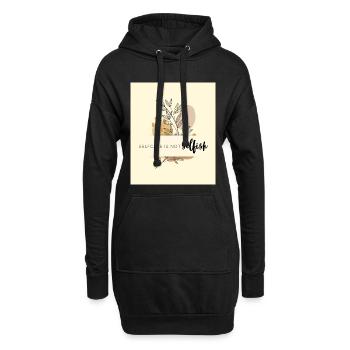 Selfcare is not selfish - Hoodie-Kleid - Schwarz - Vorne