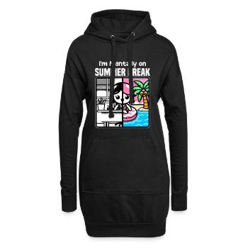 JE SUIS MENTALEMENT EN VACANCES D’ÉTÉ - CADEAU POUR L’ENSEIGNANT - Sweat-shirt à capuche long Femme - noir - Devant