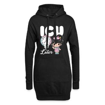 INTENSIVSTATION SPÄTER - GESCHENK FÜR KRANKENSCHWESTER - Hoodie-Kleid - Schwarz - Vorne