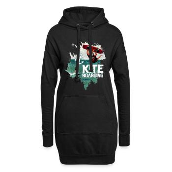 Ride the Wind - Hoodie-Kleid - Schwarz - Vorne