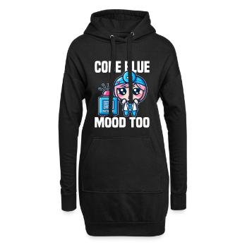 CODE BLUE, MOOD TOO - DOKTOR GESCHENK - Hoodie-Kleid - Schwarz - Vorne