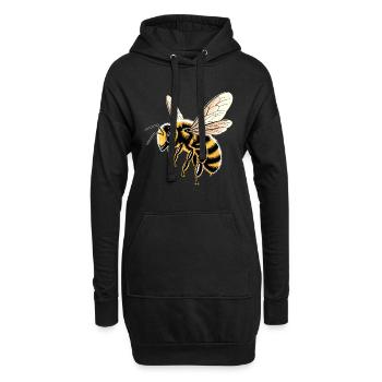 Bienen Imker Honig Bienenzüchter Bees Süße Biene - Hoodie-Kleid - Schwarz - Vorne