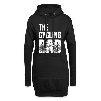 the cycling dad - Hoodie-Kleid - Schwarz - Vorne