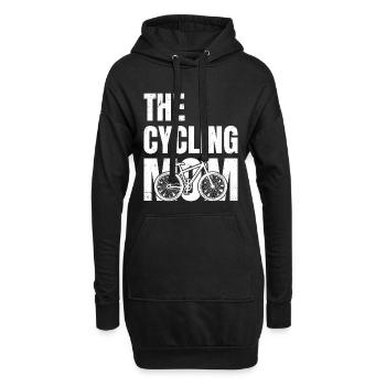 the cycling mom - Hoodie-Kleid - Schwarz - Vorne