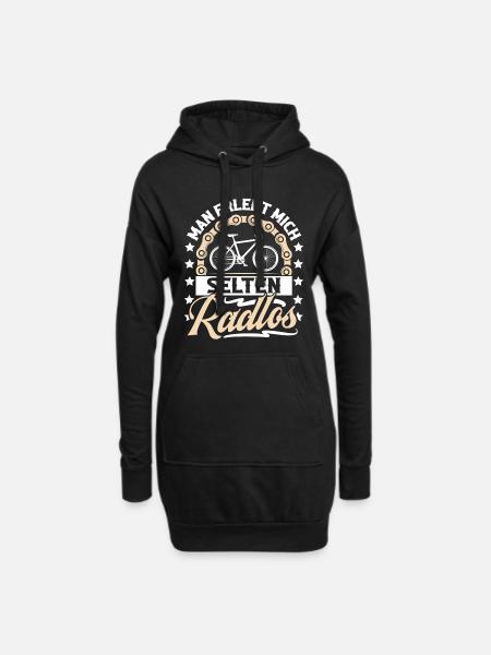 Radfahrer Mountainbike Fahrrad - Hoodie-Kleid - Schwarz