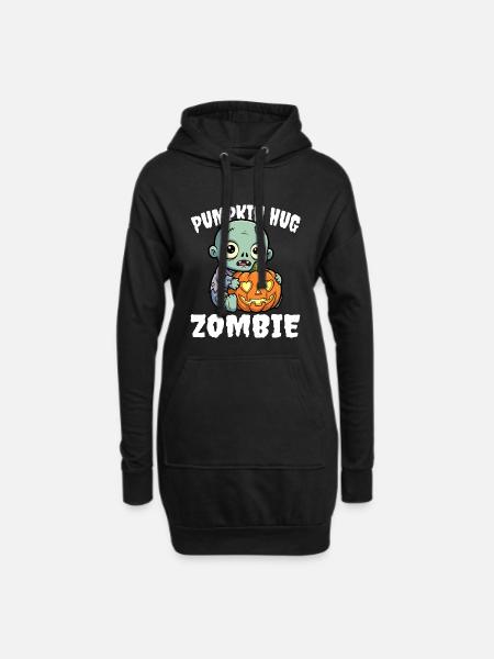 KÜRBIS UMARMUNG ZOMBIE - ZOMBIE HALLOWEEN - Hoodie-Kleid - Schwarz