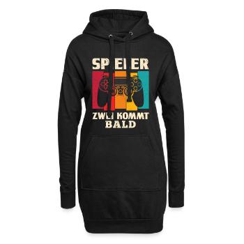 Gamer Dad PLAYER TWO COMING SOON Drôle - Sweat-shirt à capuche long Femme - noir - Devant