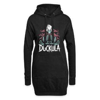 Frecher Duckula Vampir-Enten-Halloween Shirt - Hoodie-Kleid - Schwarz - Vorne