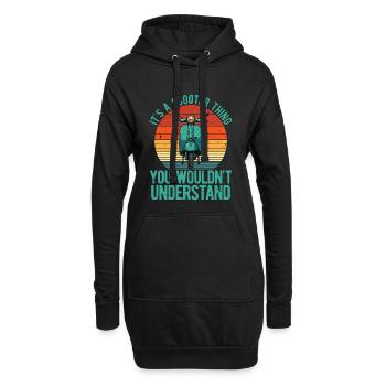 It's A Scooter Thing Motorcycle Lover Scootering - Hoodie-Kleid - Schwarz - Vorne