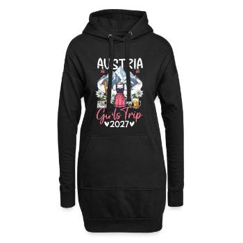 Austria Girls Trip 2027 - Hoodie-Kleid - Schwarz - Vorne