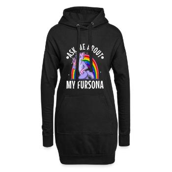 C’est une chose poilue que vous ne comprendriez pas - Sweat-shirt à capuche long Femme - noir - Devant