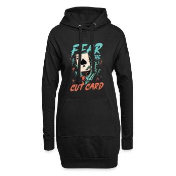 Cribbage Fear The Cut Card - Hoodie-Kleid - Schwarz - Vorne