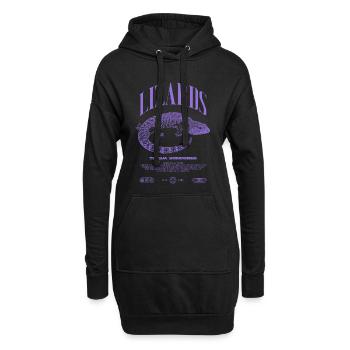 Blue Tongue Skink Reptile Keeper Streetwear - Hoodie-Kleid - Schwarz - Vorne