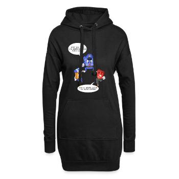Lustiger Chemielehrer – Periodensystem Elents - Hoodie-Kleid - Schwarz - Vorne
