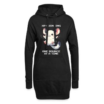 EP grind – Sprung für Sprung | Chinchilla - Hoodie-Kleid - Schwarz - Vorne