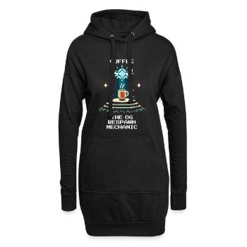 Kaffee: der OG-Respawn | Barista Espresso - Hoodie-Kleid - Schwarz - Vorne