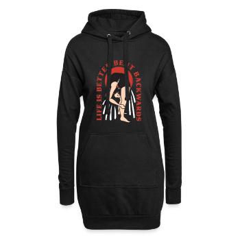 Contorsionniste Contorsion - Sweat-shirt à capuche long Femme - noir - Devant