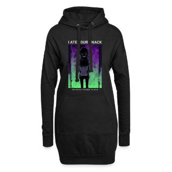 Phonk d'anime effrayant J'ai mangé ton goûter - Sweat-shirt à capuche long Femme - noir - Devant