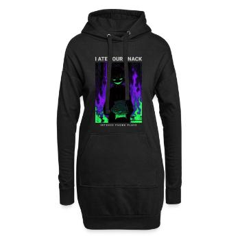 Vaporwave Phonk Anime Horror Snack Creepy Grin - Hoodie Dress - black - Front