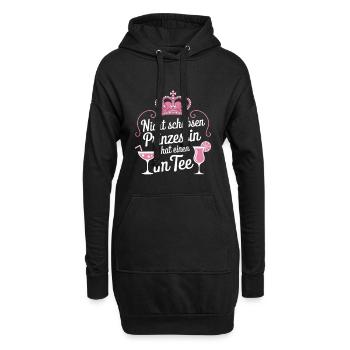 Prinzessin nicht schubsen JGA Party Mallorca Malle - Hoodie-Kleid - Schwarz - Vorne