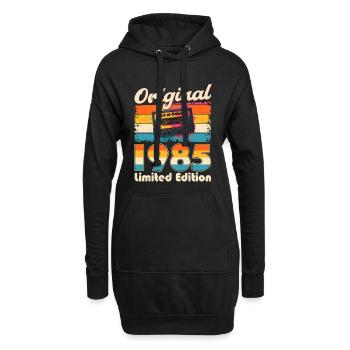 Cassette du 40e anniversaire, octobre 1985 - Sweat-shirt à capuche long Femme - noir - Devant