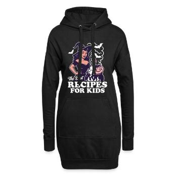 Les meilleures recettes pour les enfants - Sweat-shirt à capuche long Femme - noir - Devant