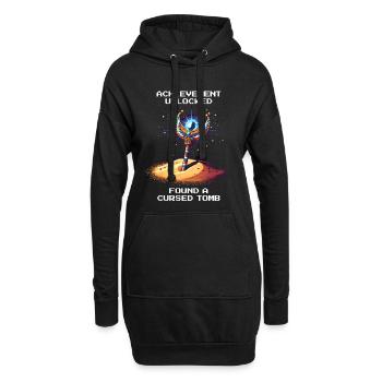 Succès : Tombe maudite trouvée | Égypte - Sweat-shirt à capuche long Femme - noir - Devant