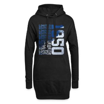 76 ANS ÉDITION LIMITÉE 1950 76E ANNIVERSAIRE - Sweat-shirt à capuche long Femme - noir - Devant