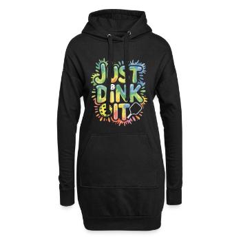 Chemise colorée Just Dink It pour les fans de pickleball - Sweat-shirt à capuche long Femme - noir - Devant