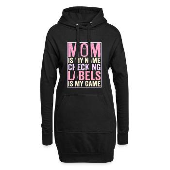 Laktoseintoleranz Laktoseintolerant Mutter - Hoodie-Kleid - Schwarz - Vorne