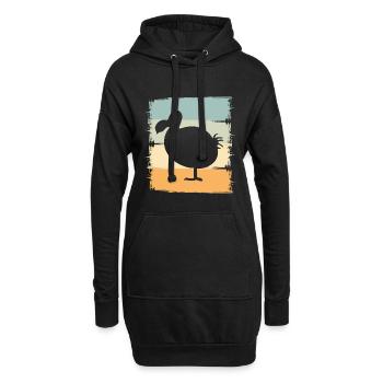 dodo - Sweat-shirt à capuche long Femme - noir - Devant