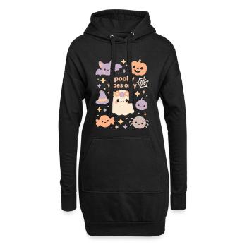 Spooky Vibes Only Halloween Costume Fun - Sweat-shirt à capuche long Femme - noir - Devant