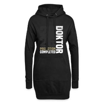 Doktor 2026 - Hoodie-Kleid - Schwarz - Vorne