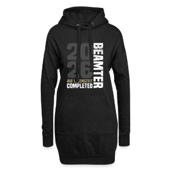 Beamter Auf Lebenszeit 2026 - Hoodie-Kleid - Schwarz - Vorne