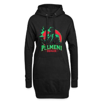 Pelmeni Pelmenis - Hoodie-Kleid - Schwarz - Vorne