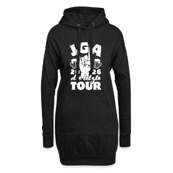 Enterrement de vie de garçon - La dernière tournée 2026 - Sweat-shirt à capuche long Femme - noir - Devant