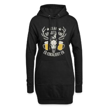 Bachelor Party - Team Bräutigam - it's escalating anyway - Hoodie Dress - black - Front