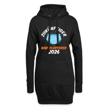 FUTUR BÉBÉ CHUCHOTEUR 2026 Drôle - Sweat-shirt à capuche long Femme - noir - Devant