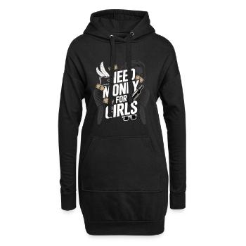 Need Money for Girls – Party & Cash Humor - Hoodie-Kleid - Schwarz - Vorne