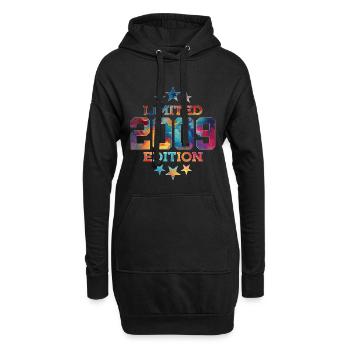 ÉDITION LIMITÉE 2009 17E ANNIVERSAIRE - Sweat-shirt à capuche long Femme - noir - Devant