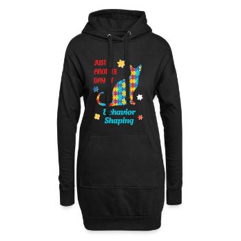 Be Kind – Sensibilisation à l’autisme - Sweat-shirt à capuche long Femme - noir - Devant