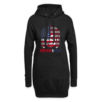 Cambodge Cambodgien, Khmérican & Fier - Sweat-shirt à capuche long Femme - noir - Devant