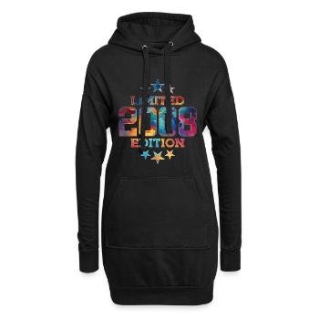 ÉDITION LIMITÉE 2008 18E ANNIVERSAIRE - Sweat-shirt à capuche long Femme - noir - Devant